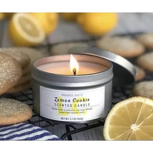 Trader Joes Accessories - Trader Joe's Lemon Cookie Scented Candle NEW